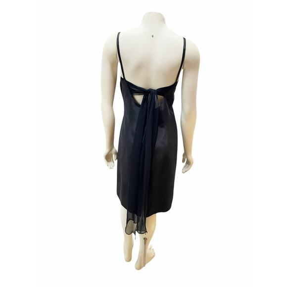 Douglas Hannant Insignia Little Black Dress Minimal Tor Back Sz 6 - Picture 5 of 10